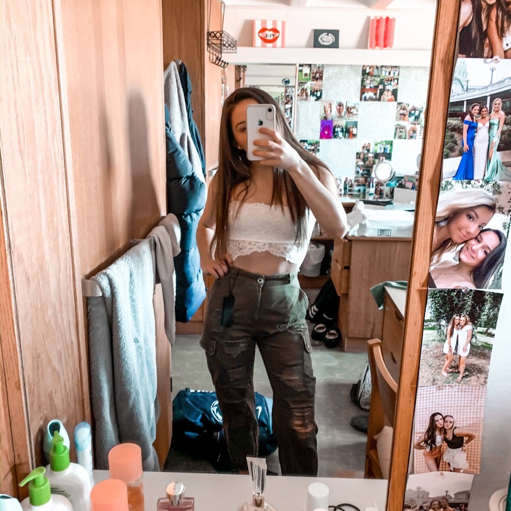 Olive green LF cargo pants